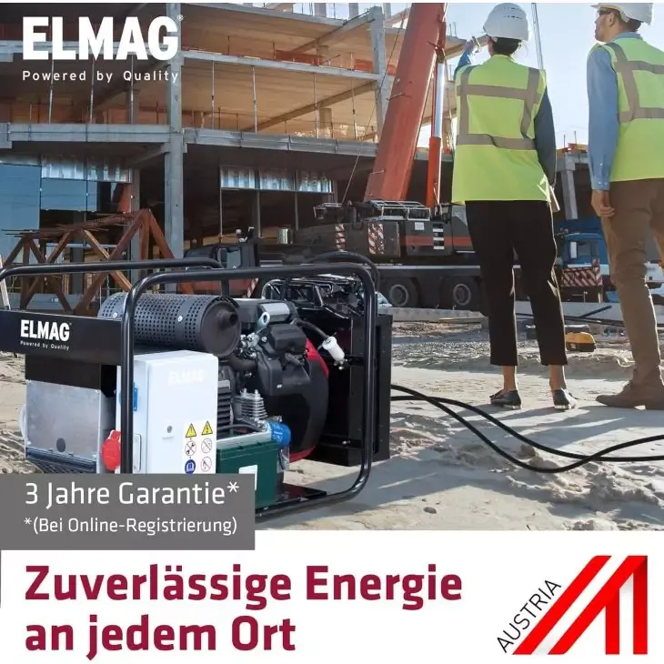 ELMAG Stromerzeuger SEB 16000WDE-AVR HONDA-Motor GX690 E-Start, AV