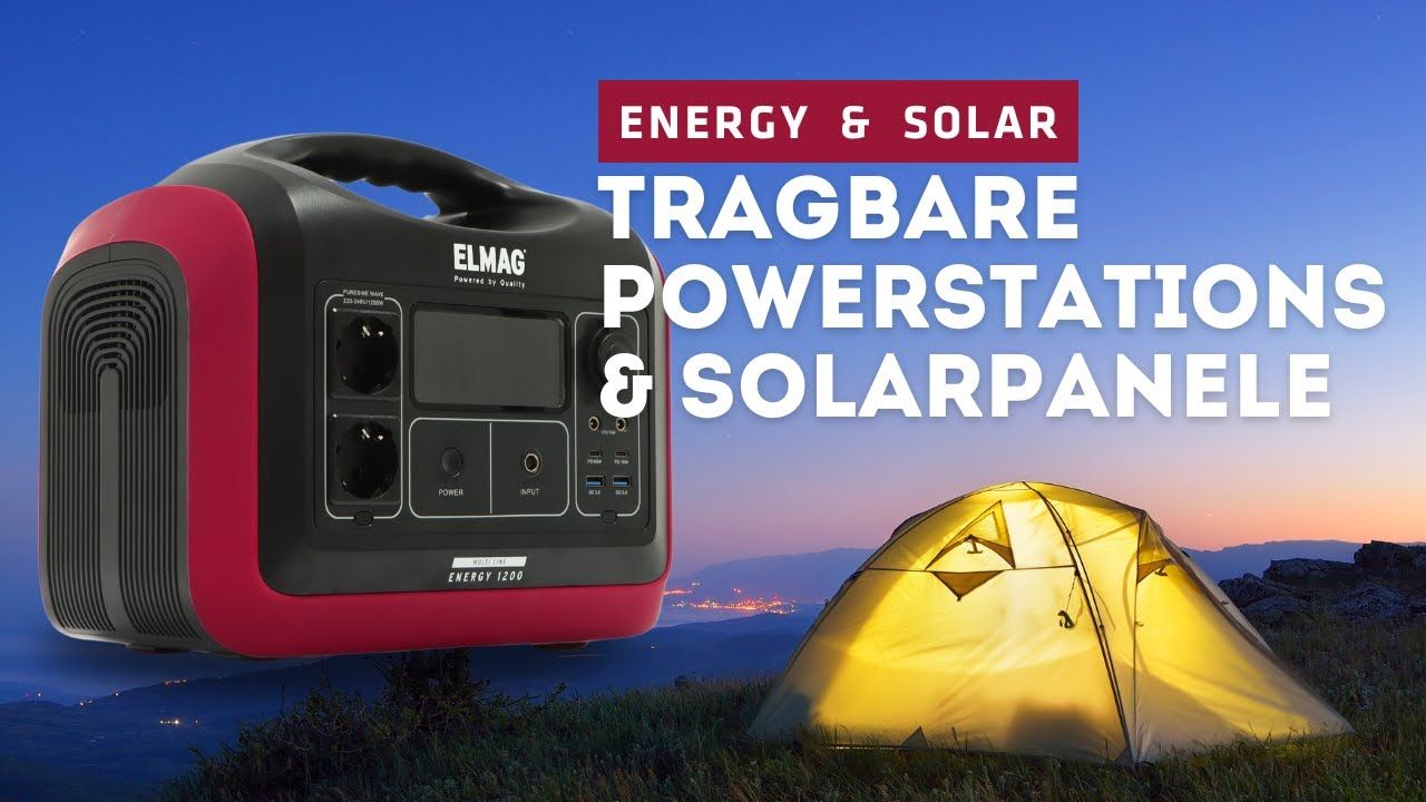 ELMAG Powerstation ENERGY 1800 1800W, LiFEPO4 Akku mit 1480Wh