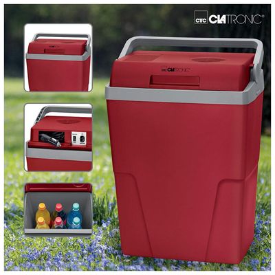 CLATRONIC Kühlbox 25l KB 3713 rot 12/230V Anschluss