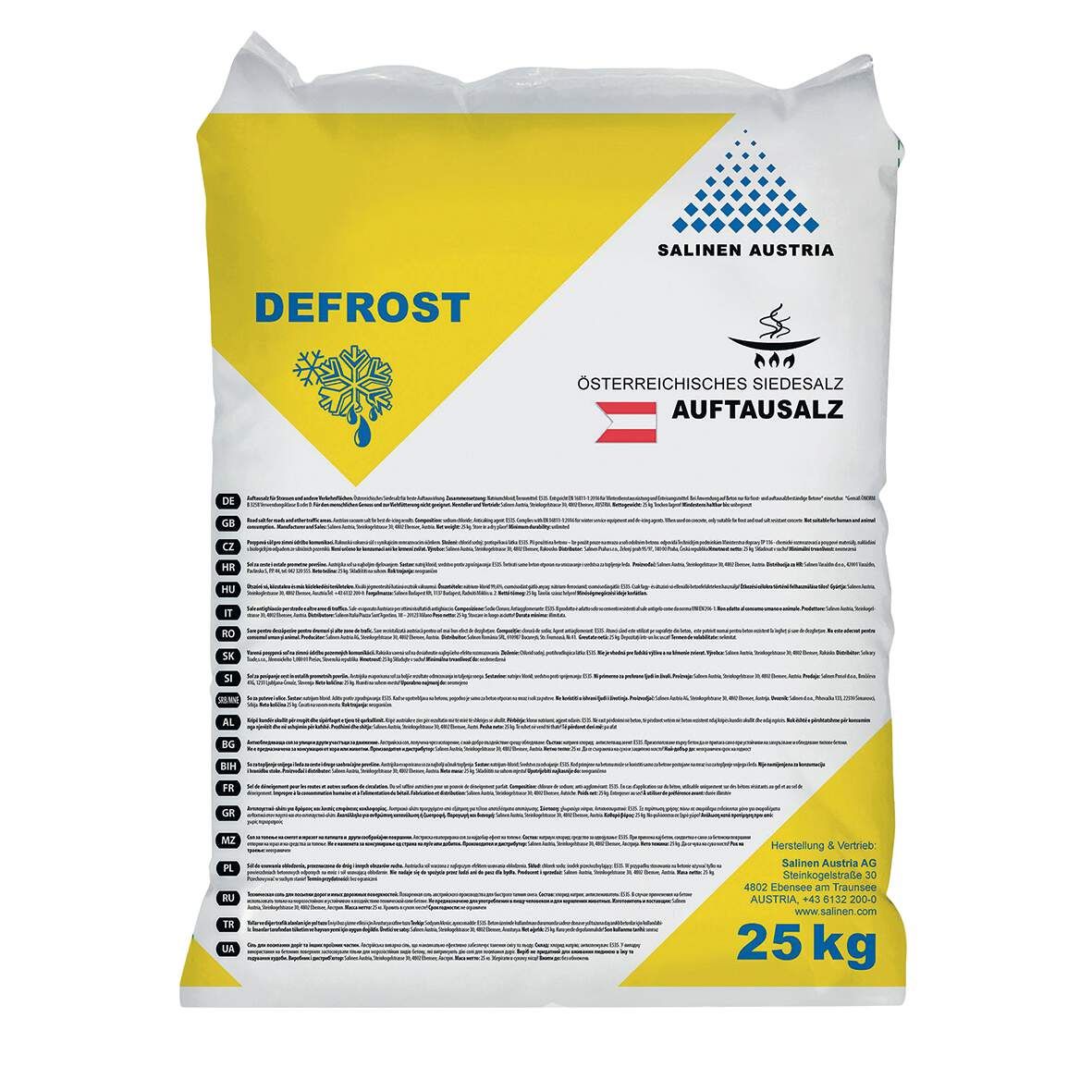 DEFROST Streusalz Defrost 25kg
