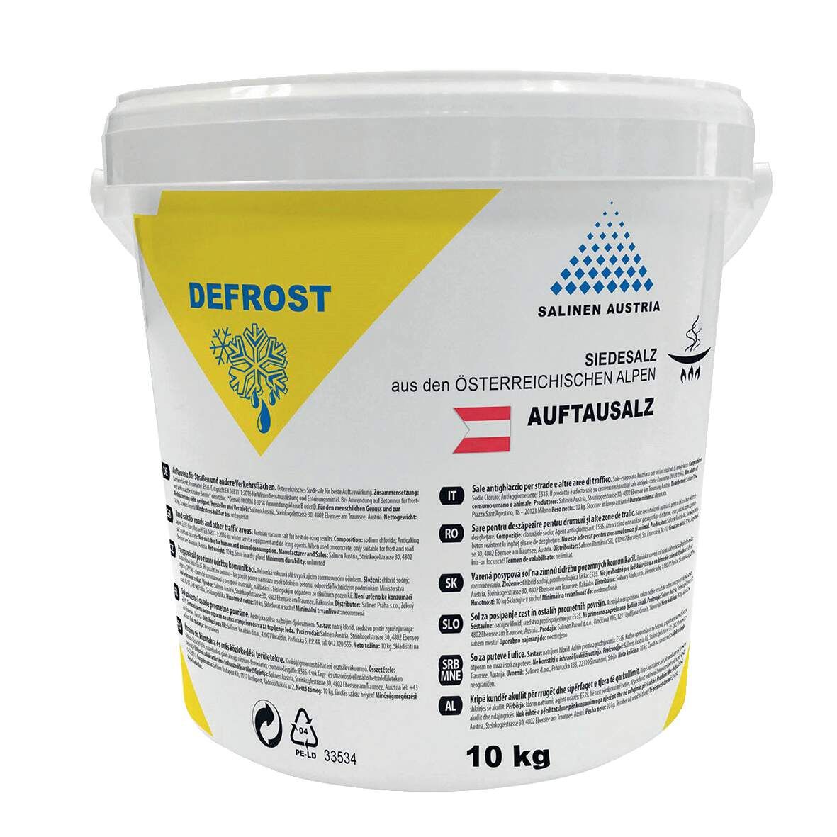 DEFROST Streusalz 10kg Eimer