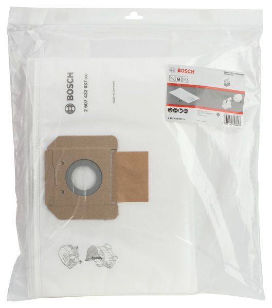BOSCH Vliesfilterbeutel für GAS 35 L AFC; GAS 35 L SFC+; GAS 35 M AFC. Für Staubsauger