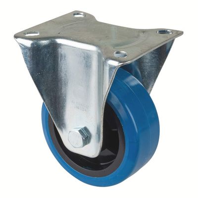 BS-ROLLEN Bockrolle DM 125mm elastik blau,Tragkraft 140kg