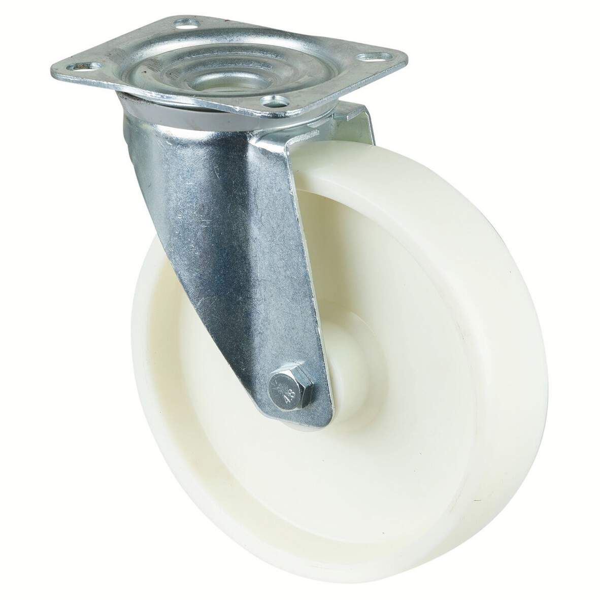 BS-ROLLEN Lenkrolle Polyamid DM 200mm mit Platte,Tragkraft 300kg