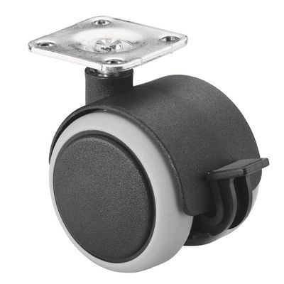 BS-ROLLEN Doppelrolle mit Festst.+Platte DM 50mm Tragkraft 50kg