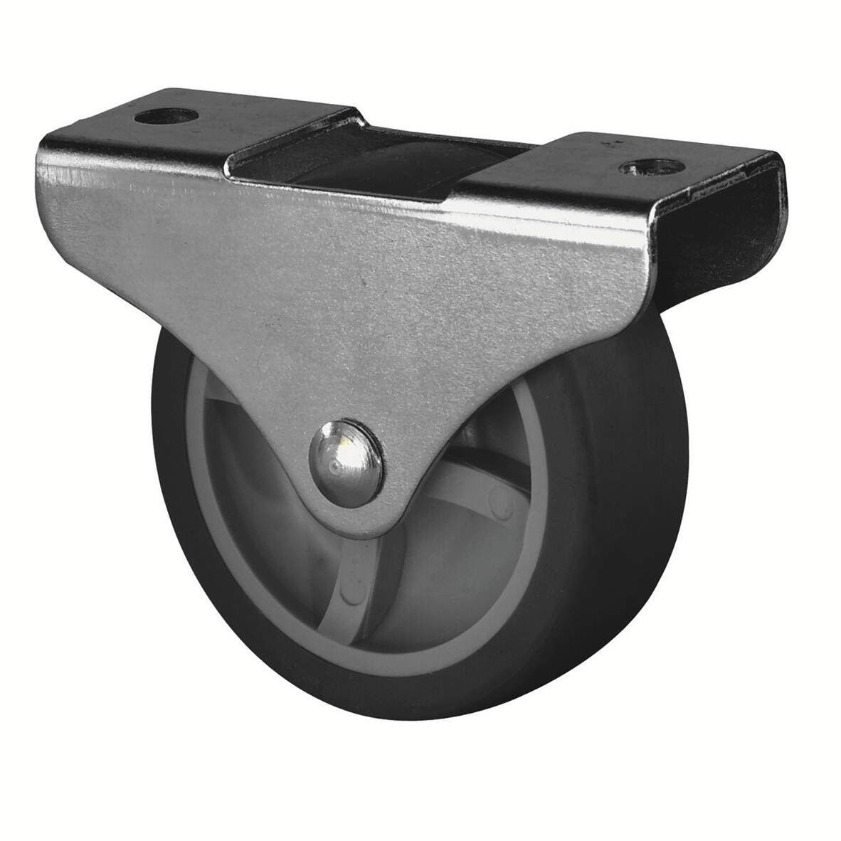 BS-ROLLEN Kastenrolle mit Platte DM 50mm für harte Böden,Tragkraft 50kg