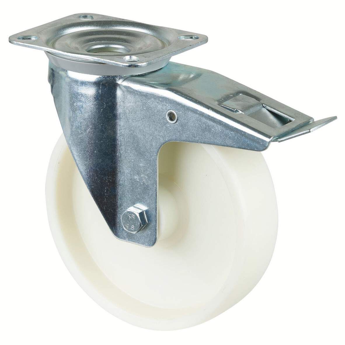 BS-ROLLEN Lenkrolle Polyamid DM 200mm mit Feststeller,Tragkraft 300kg