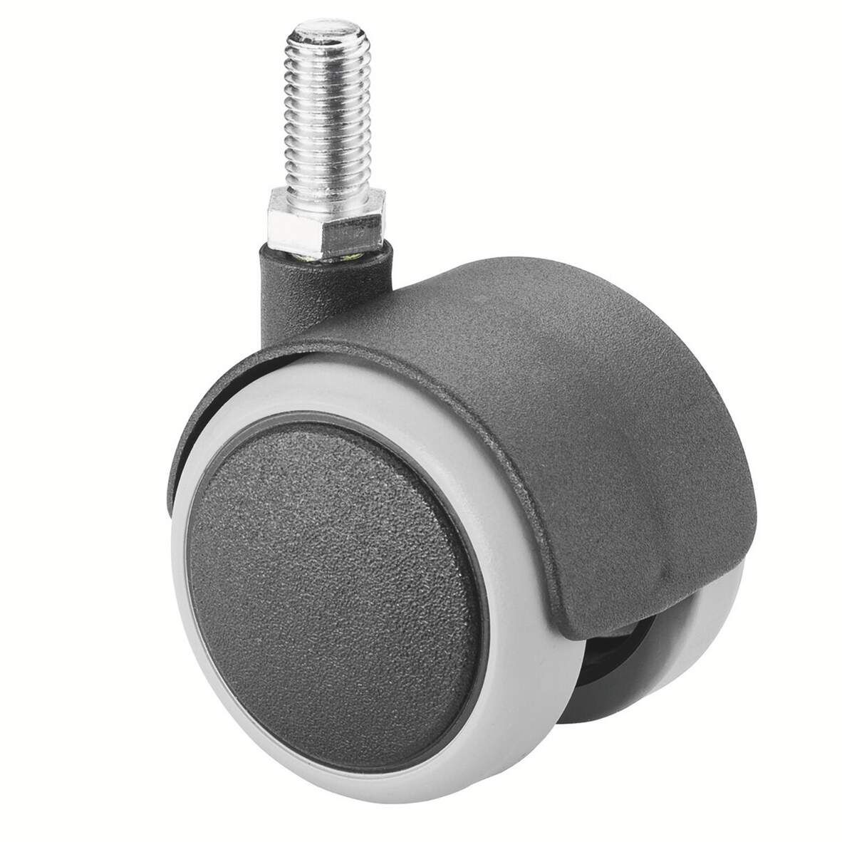 BS-ROLLEN Doppelrolle mit Gew.stift 50mm für harte Böden Tragkraft 50kg