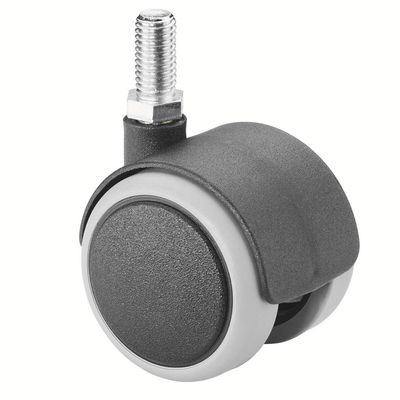 BS-ROLLEN Doppelrolle mit Gew.stift 50mm für harte Böden Tragkraft 50kg