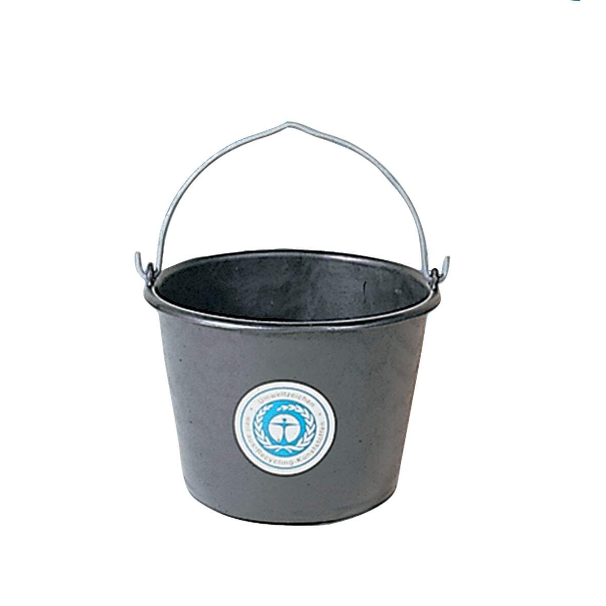 Baueimer schwarz 20l DM 35,5cm Höhe 26,5cm mit Nasenbügel