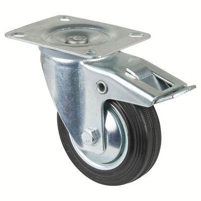 BS-ROLLEN Lenkrolle mit Feststeller DM 100mm, Tragkraft 70kg