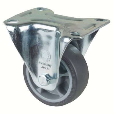 BS-ROLLEN Bockrolle mit Platte DM 80mm TPE, Tragkraft 100kg