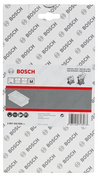 BOSCH Polyester-Flachfaltenfilter. Für Staubsauger