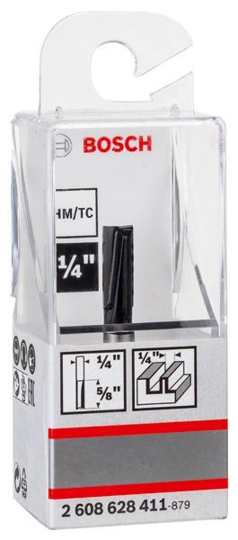 BOSCH Nutfräser, 1/4-Zoll, D1 6,35 mm, L 15,7 mm, G 48 mm