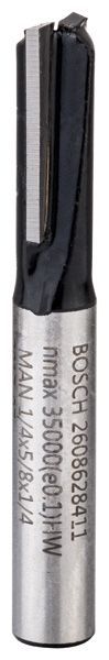 BOSCH Nutfräser, 1/4-Zoll, D1 6,35 mm, L 15,7 mm, G 48 mm