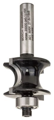 BOSCH Halbstabfräser, 8 mm, R1 6 mm, L 19 mm, G 63 mm