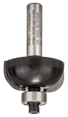 BOSCH Hohlkehlenfräser, 8 mm, R1 10 mm, D 32,7 mm, L 14 mm, G 55 mm