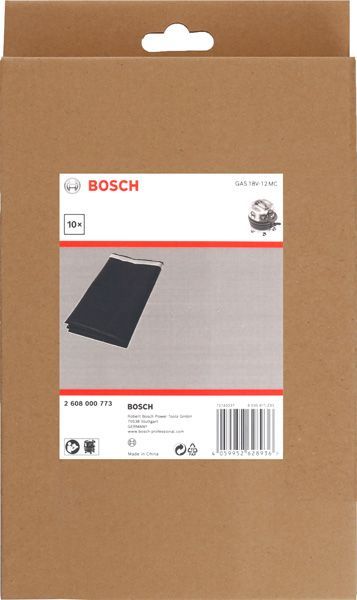 BOSCH Entsorgungssack, 265 x 125 x 12 mm. Für Staubsauger