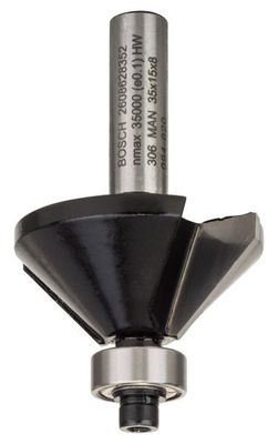 BOSCH Fasefräser, 8 mm, B 11 mm, L 15 mm, G 56 mm, 45°