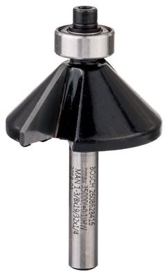 BOSCH Fasefräser, 1/4-Zoll, D1 34,9 mm, B 13 mm, L 14,7 mm, G 56 mm, 45°