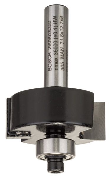 BOSCH Falzfräser, 8 mm, B 9,5 mm, D 31,8 mm, L 12,5 mm, G 54 mm