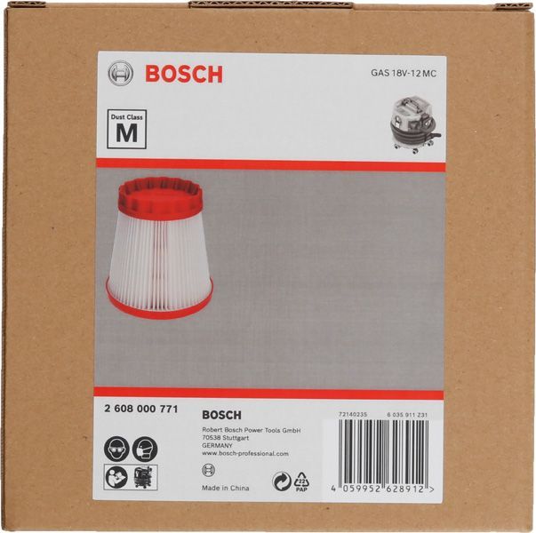 BOSCH Filter Klasse M, 158 x 158 x 160 mm. Für Staubsauger