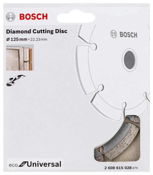 BOSCH Diamanttrennscheibe Eco For Universal, D: 125 mm