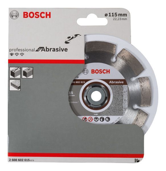 BOSCH Diamanttrennscheibe Standard for Abrasive, 115 x 22,23 x 6 x 7 mm