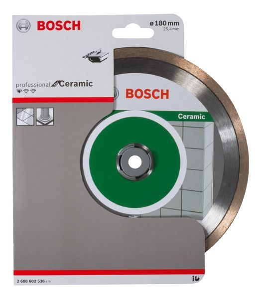 BOSCH Diamanttrennscheibe Standard for Ceramic, 180 x 25,40 x 1,6 x 7 mm