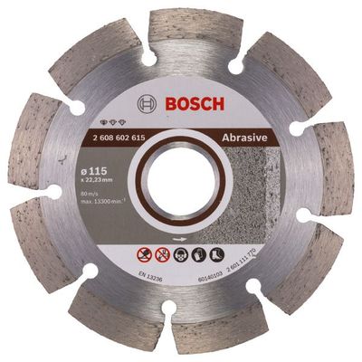 BOSCH Diamanttrennscheibe Standard for Abrasive, 115 x 22,23 x 6 x 7 mm