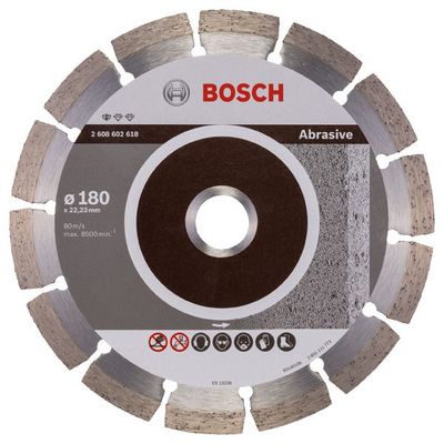 BOSCH Diamanttrennscheibe Standard for Abrasive, 180 x 22,23 x 2 x 10 mm