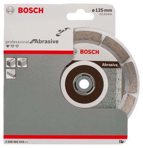 BOSCH Diamanttrennscheibe Standard for Abrasive, 125 x 22,23 x 6 x 7 mm