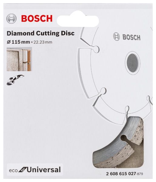 BOSCH Diamanttrennscheibe Eco For Universal, D: 115 mm