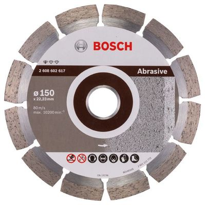BOSCH Diamanttrennscheibe Standard for Abrasive, 150 x 22,23 x 2 x 10 mm