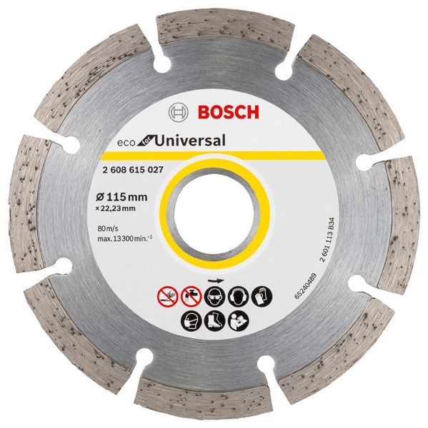 BOSCH Diamanttrennscheibe Eco For Universal, D: 115 mm