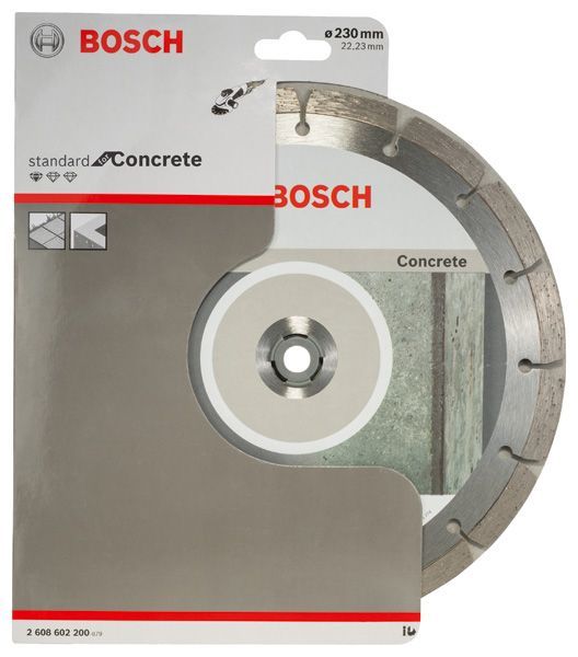 BOSCH Diamanttrennscheibe Standard for Concrete, 230 x 22,23 x 2,3 x 10 mm, 1er-Pack