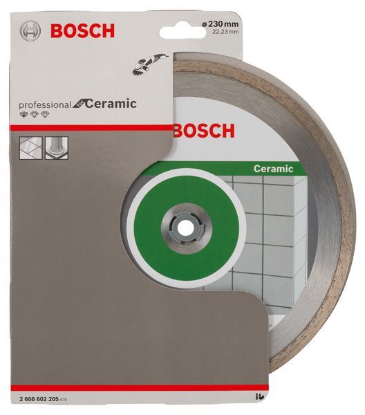 BOSCH Diamanttrennscheibe Standard for Ceramic, 230 x 22,23 x 1,6 x 7 mm, 1er-Pack