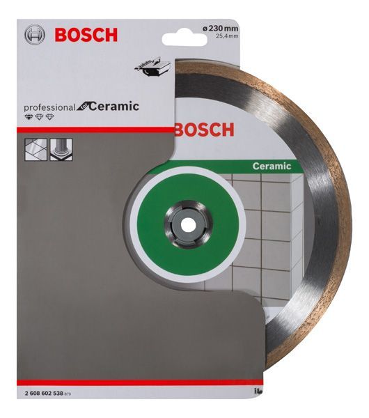 BOSCH Diamanttrennscheibe Standard for Ceramic, 230 x 25,40 x 1,6 x 7 mm