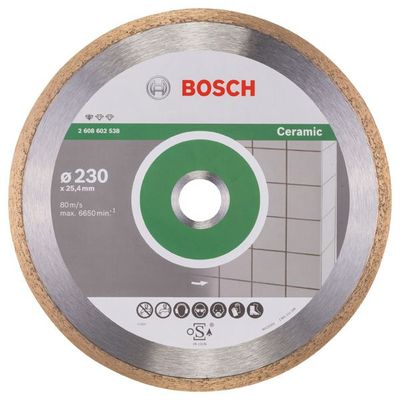 BOSCH Diamanttrennscheibe Standard for Ceramic, 230 x 25,40 x 1,6 x 7 mm