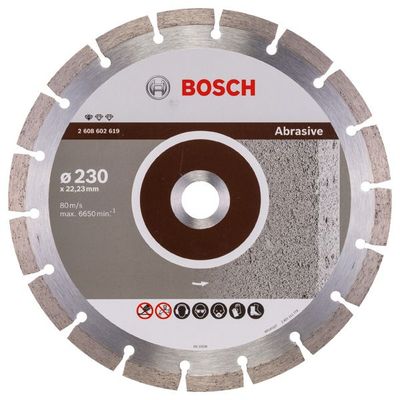 BOSCH Diamanttrennscheibe Standard for Abrasive, 230 x 22,23 x 2,3 x 10 mm