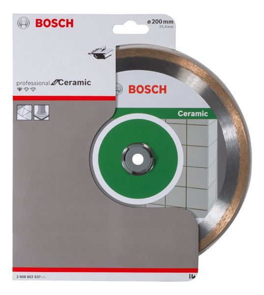 BOSCH Diamanttrennscheibe Standard for Ceramic, 200 x 25,40 x 1,6 x 7 mm