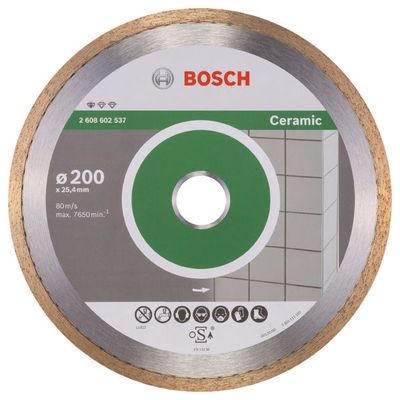 BOSCH Diamanttrennscheibe Standard for Ceramic, 200 x 25,40 x 1,6 x 7 mm