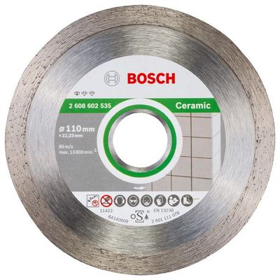 BOSCH Diamanttrennscheibe Standard for Ceramic, 110 x 22,23 x 1,6 x 7,5 mm