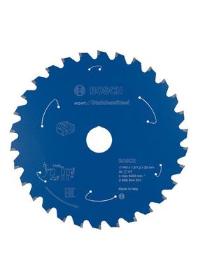BOSCH Akku-Kreissägeblatt Expert for Stainless Steel, 140 x 1,5/1,2 x 20, 30 Zähne