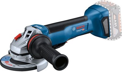 BOSCH Akku-Winkelschleifer GWS 18V-10 P, 2 x Akku GBA 18V 5.0Ah, L-BOXX