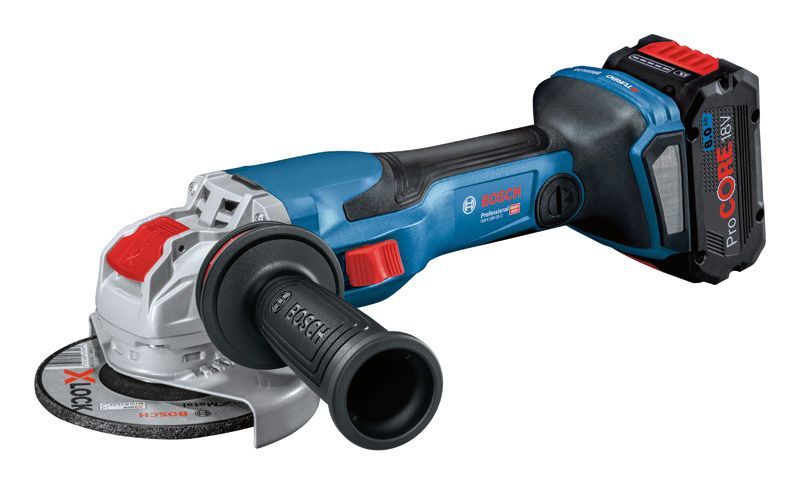 BOSCH Akku-Winkelschleifer BITURBO mit X-LOCK GWX 18V-15 C, L-BOXX