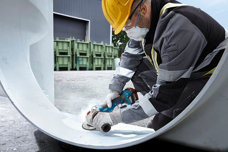 BOSCH Akku-Winkelschleifer GWS 18V-11 S, L-BOXX 136