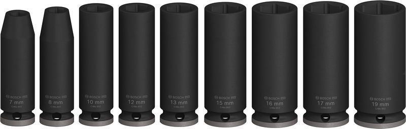 BOSCH &quot;PRO Impact Steckschlüsselsatz Set, 3/8&quot;&quot;, tief, 9‑tlg.&quot;