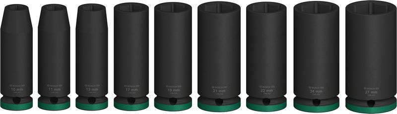 BOSCH &quot;PRO Impact Steckschlüsselsatz Set, 1/2&quot;&quot;, tief, 9‑tlg.&quot;