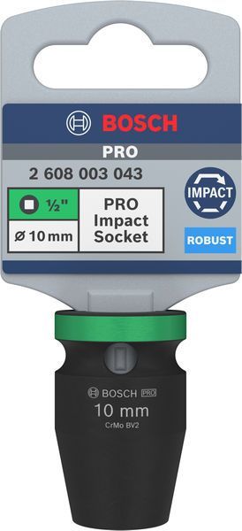 BOSCH &quot;PRO Impact Steckschlüsselsatz, 1/2&quot;&quot;, 10 mm, Standard&quot;